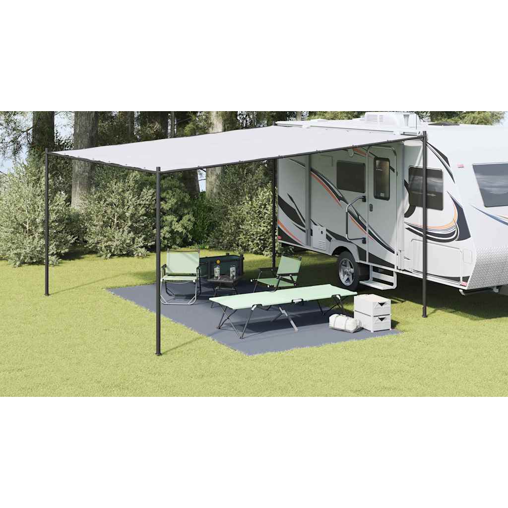 Χαλκάκι Σκηνής Μπλε και Γκρι 500 x 250 cm Πολυαιθυλένιο