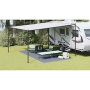 Χαλκάκι Σκηνής Μπλε και Γκρι 500 x 250 cm Πολυαιθυλένιο