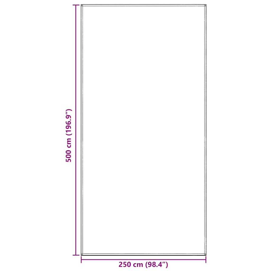 Χαλκάκι Σκηνής Μπλε και Γκρι 500 x 250 cm Πολυαιθυλένιο