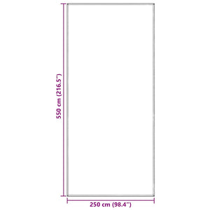 Χαλκάκι Σκηνής Μπλε και Γκρι 550 x 250 cm Πολυαιθυλένιο - Pakobazaar