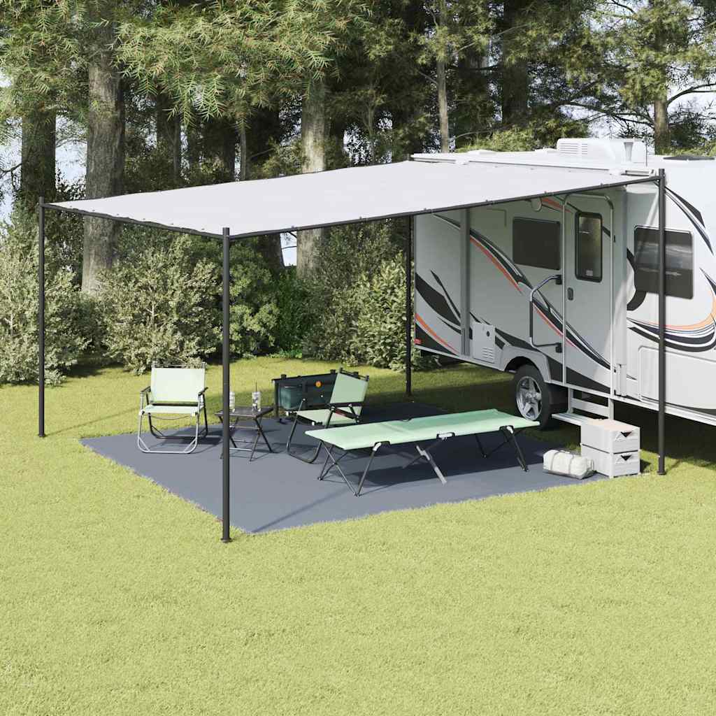 Χαλκάκι Σκηνής Μπλε και Γκρι 400 x 400 cm Πολυαιθυλένιο - Pakobazaar