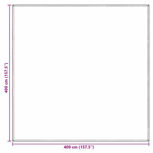 Χαλκάκι Σκηνής Μπλε και Γκρι 400 x 400 cm Πολυαιθυλένιο - Pakobazaar