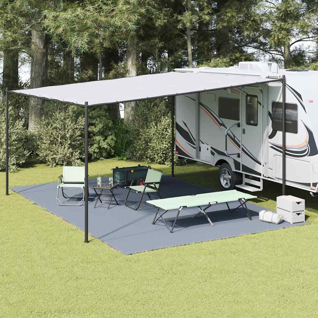 Χαλκάκι Σκηνής Μπλε και Γκρι 600 x 400 cm Πολυαιθυλένιο - Pakobazaar