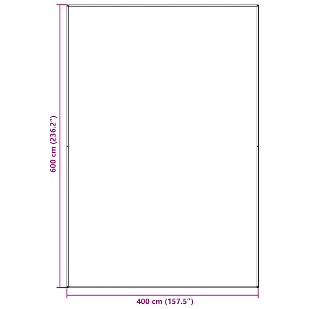 Χαλκάκι Σκηνής Μπλε και Γκρι 600 x 400 cm Πολυαιθυλένιο - Pakobazaar