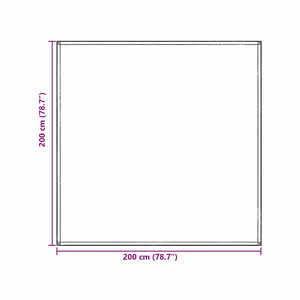 Χαλκάκι Σκηνής Ανοιχτό γκρι 200 x 200 cm Πολυαιθυλένιο - Pakobazaar