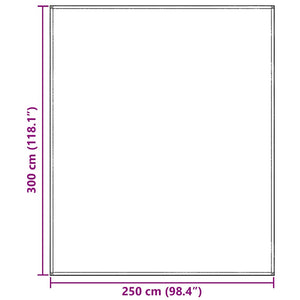 Χαλκάκι Σκηνής Ανοιχτό γκρι 300 x 250 εκ Πολυαιθυλένιο - Pakobazaar