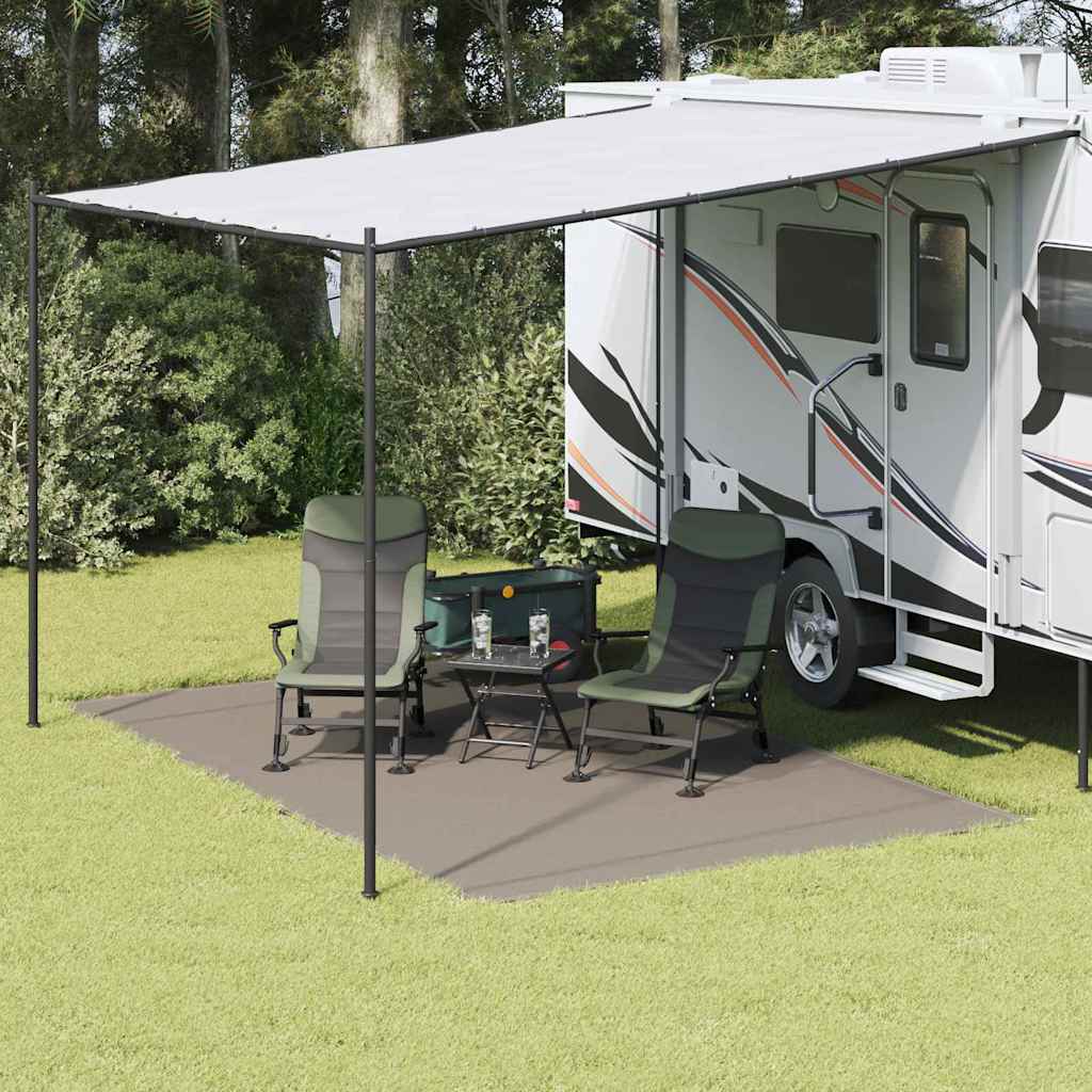 Χαλκάκι Σκηνής Ανοιχτό γκρι 400 x 250 cm Πολυαιθυλένιο - Pakobazaar