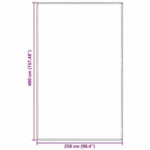 Χαλκάκι Σκηνής Ανοιχτό γκρι 400 x 250 cm Πολυαιθυλένιο - Pakobazaar