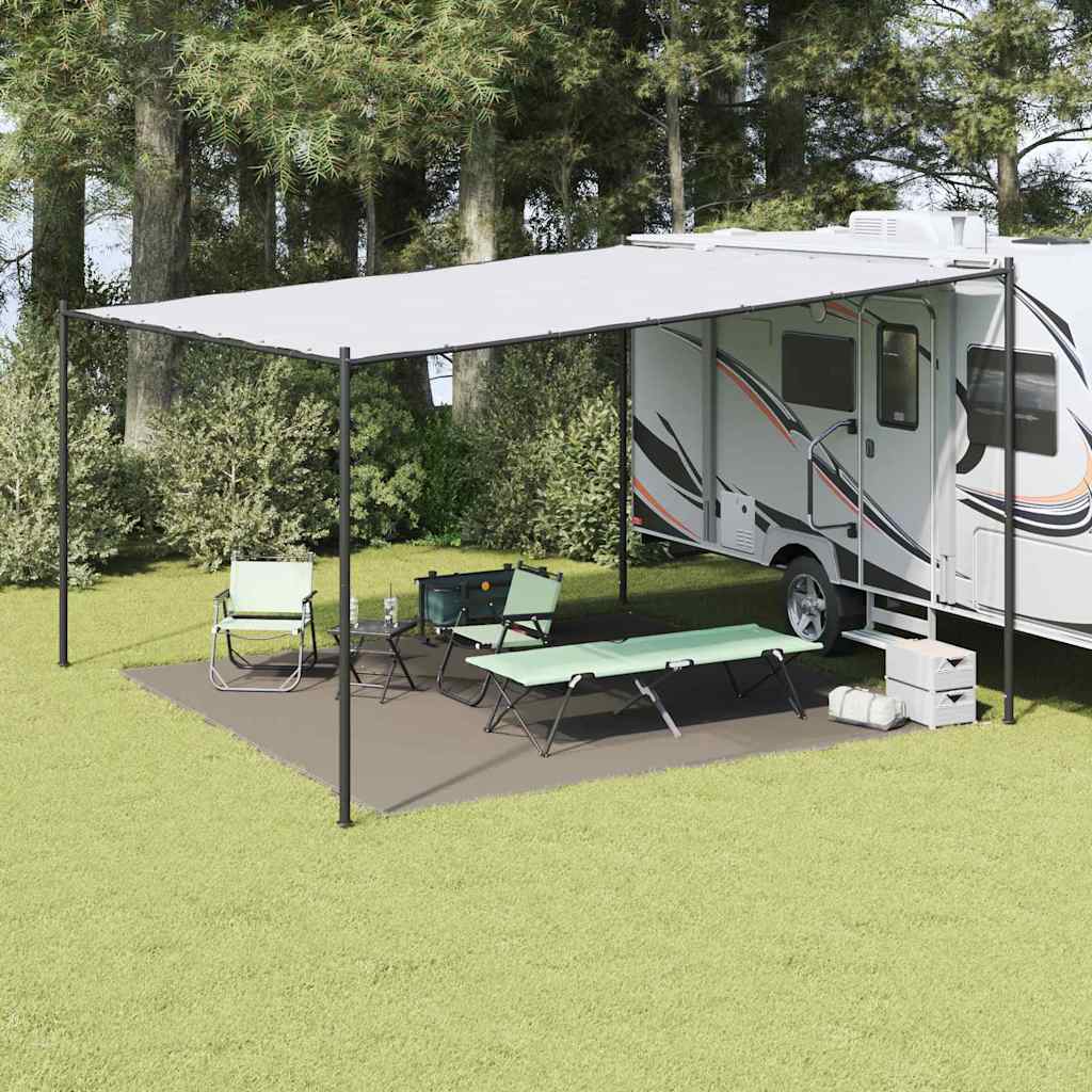 Χαλκάκι Σκηνής Ανοιχτό γκρι 400 x 400 cm Πολυαιθυλένιο - Pakobazaar