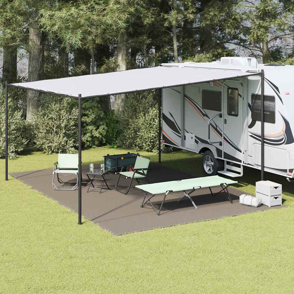 Χαλκάκι Σκηνής Ανοιχτό γκρι 600 x 400 cm Πολυαιθυλένιο - Pakobazaar