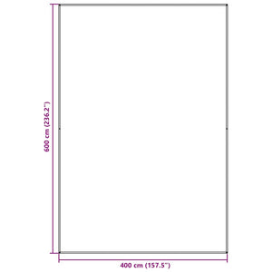 Χαλκάκι Σκηνής Ανοιχτό γκρι 600 x 400 cm Πολυαιθυλένιο - Pakobazaar