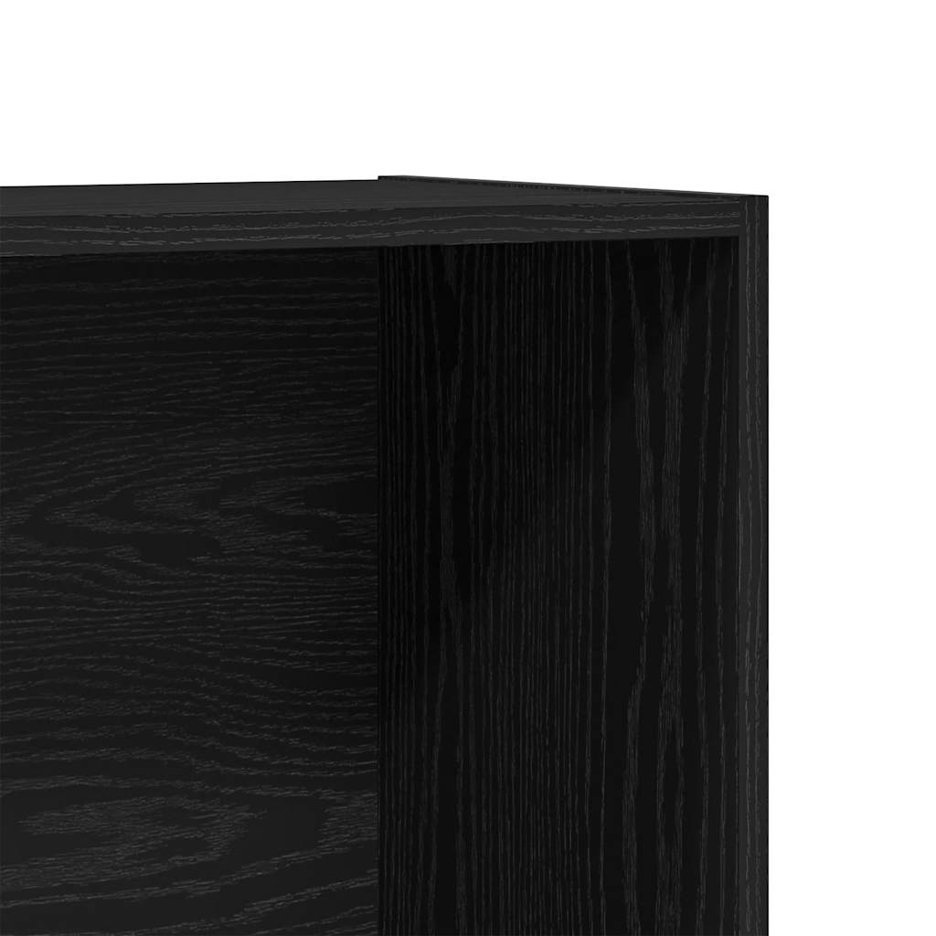 Βιβλιοθήκη Μαύρη Δρυς 80x30x189 εκ. από Τεχνητό Ξύλο - Pakobazaar
