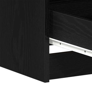 Γραφείο Μαύρη Οξυά Επεξεργασμένο Ξύλο 140 x 50 x 76 εκ.