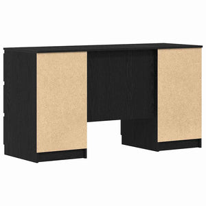 Γραφείο Μαύρη Οξυά Επεξεργασμένο Ξύλο 140 x 50 x 76 εκ.