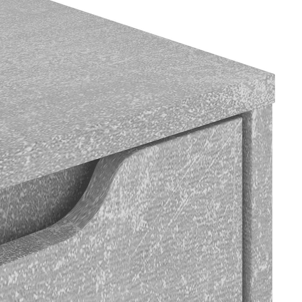 Κομοδίνο VISNES Μπετόν Γκρι 45x40x50 cm Επεξεργασμένο ξύλο