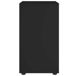Sideboard "VISNES" Μαύρο 60x40x73 cm Ξύλο μηχανής