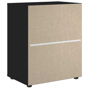 Sideboard "VISNES" Μαύρο 60x40x73 cm Ξύλο μηχανής