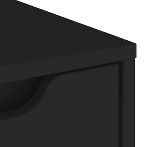Sideboard "VISNES" Μαύρο 60x40x73 cm Ξύλο μηχανής