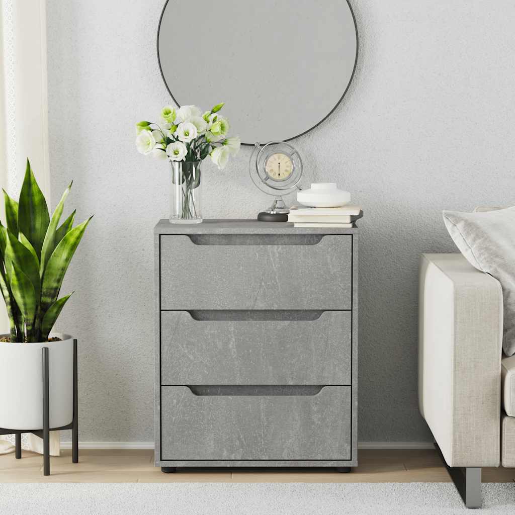 Μπουφές VISNES Μπετόν Γκρι 60x40x73 cm Επεξεργασμένο ξύλο