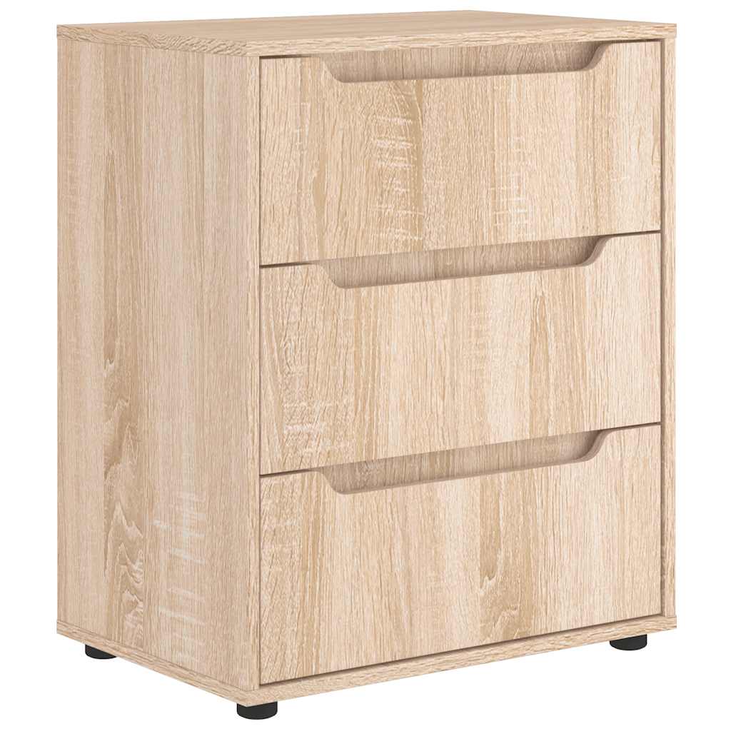Sideboard VISNES Δρυς Sonoma 60x40x73 cm Ξύλο μηχανής - Pakobazaar