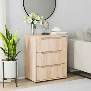Sideboard VISNES Δρυς Sonoma 60x40x73 cm Ξύλο μηχανής - Pakobazaar