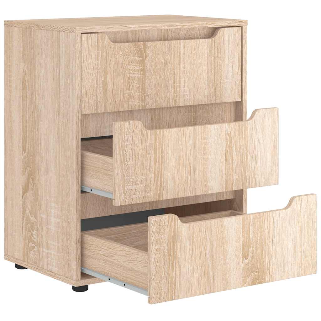Sideboard VISNES Δρυς Sonoma 60x40x73 cm Ξύλο μηχανής - Pakobazaar