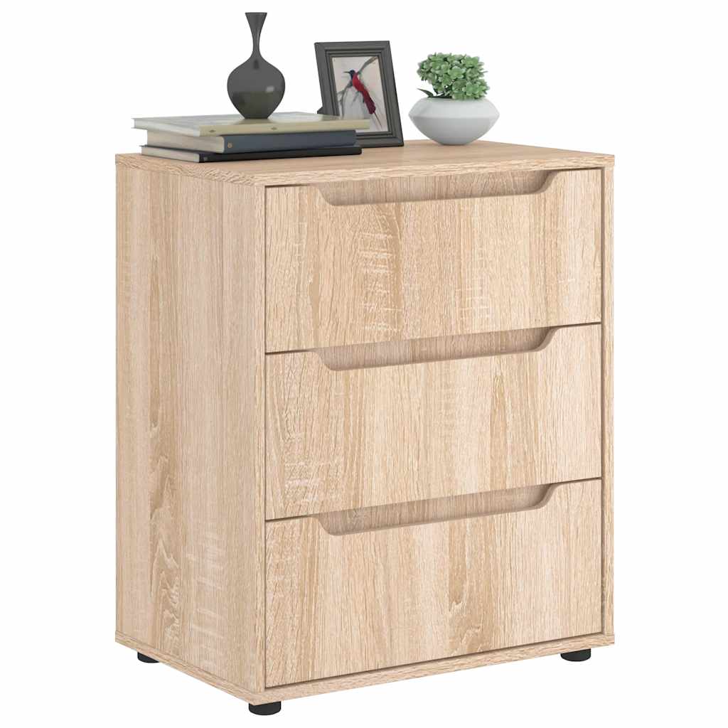 Sideboard VISNES Δρυς Sonoma 60x40x73 cm Ξύλο μηχανής - Pakobazaar