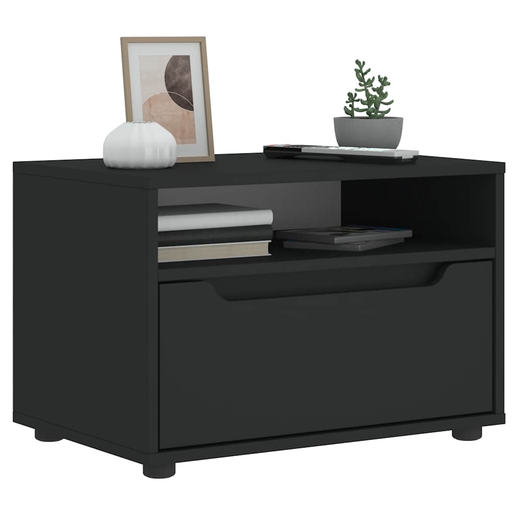 ντουλάπι τηλεόρασης  "VISNES" Μαύρο 60x40x38 cm Ξύλινη κατασκευή