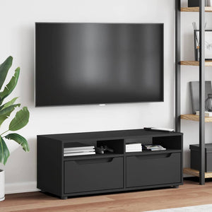 ντουλάπι τηλεόρασης VISNES Μαύρο 100x40x38 cm - Pakobazaar