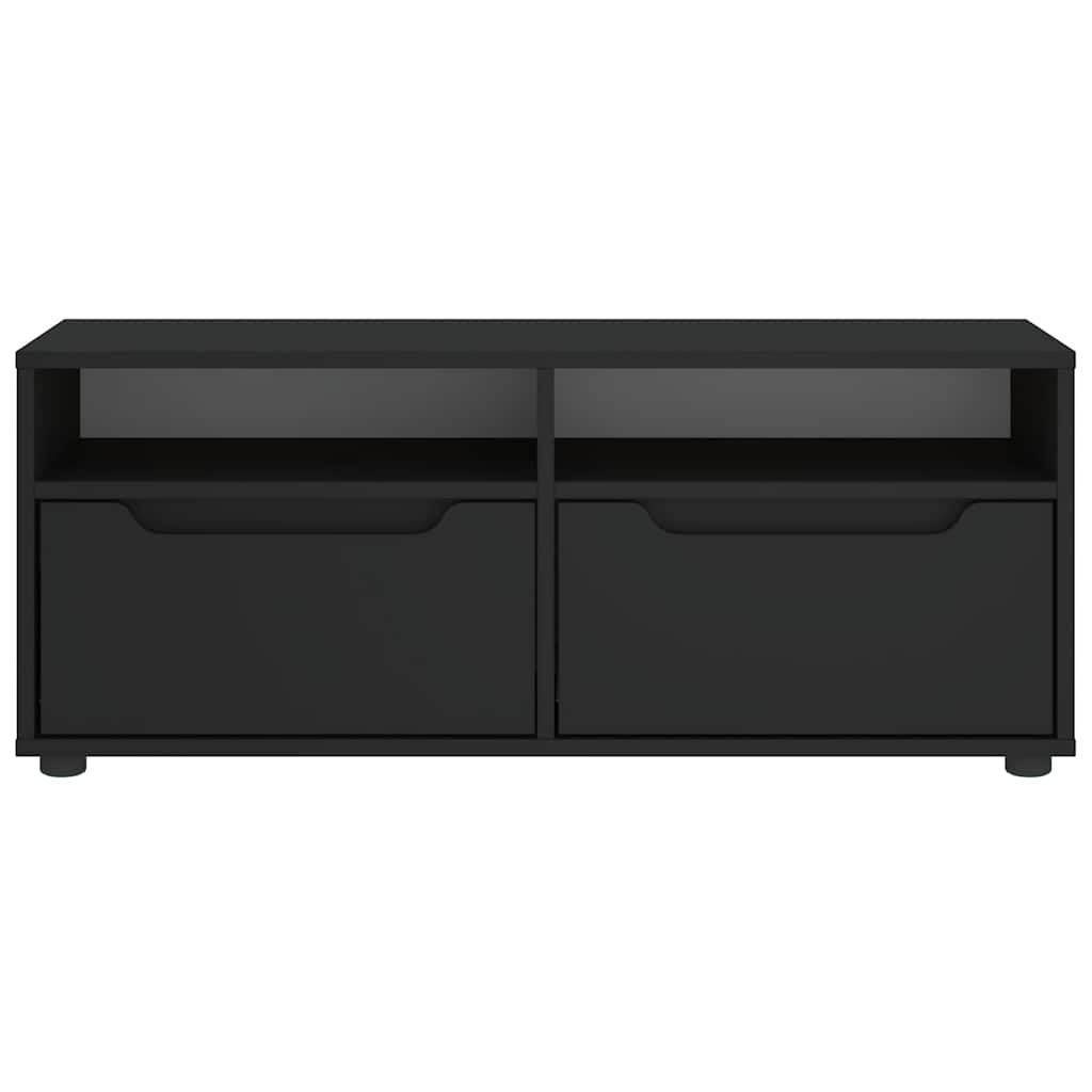 ντουλάπι τηλεόρασης VISNES Μαύρο 100x40x38 cm - Pakobazaar