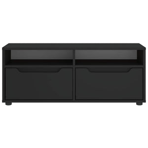 ντουλάπι τηλεόρασης VISNES Μαύρο 100x40x38 cm - Pakobazaar