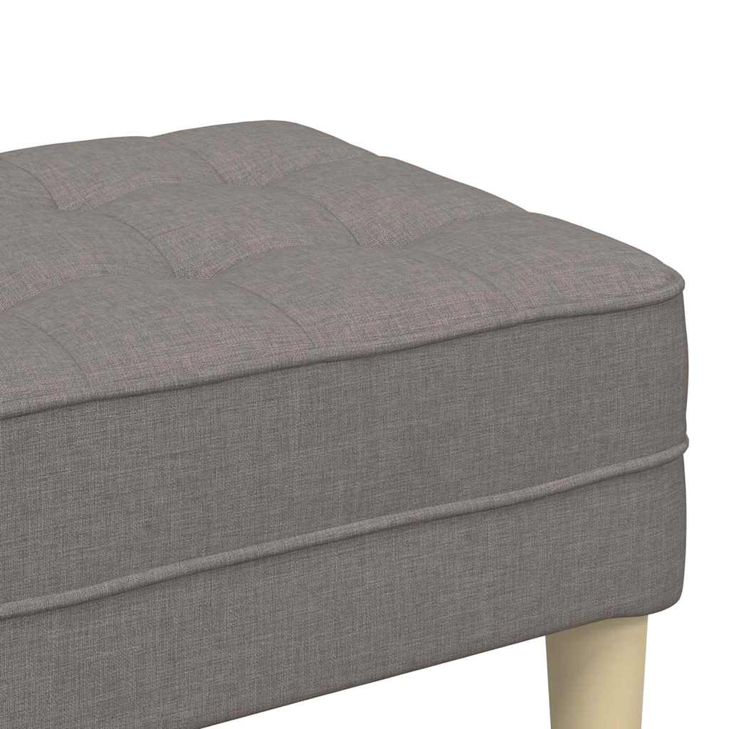 παγκάκι με μαξιλάρι Taupe 113 x 57 x 39 εκ. ύφασμα