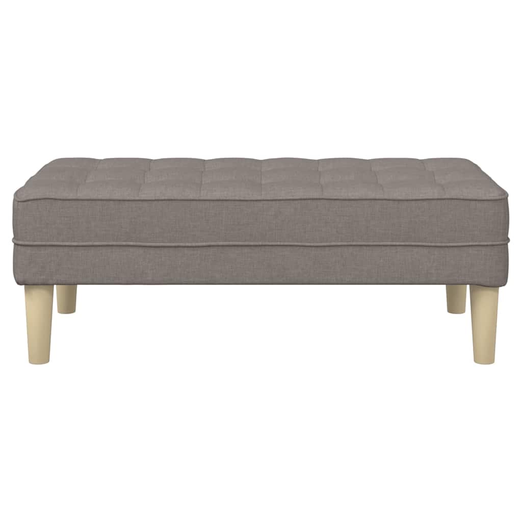 παγκάκι με μαξιλάρι Taupe 113 x 57 x 39 εκ. ύφασμα