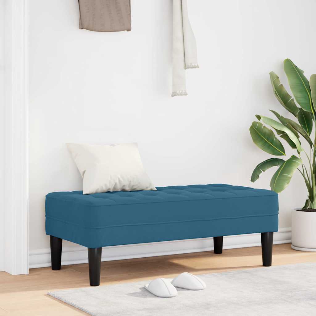 παγκάκι με μαξιλάρι Μπλε 113 x 57 x 39 εκ. Βελούδο - Pakobazaar