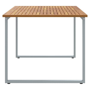 Τραπέζι Κήπου Γκρι 180 x 90 x 75 cm Στερεό Ξύλο Ακακίας