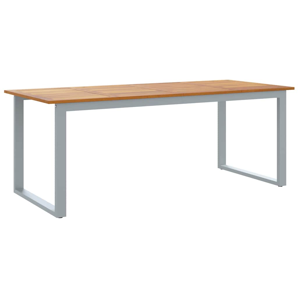 Τραπέζι Κήπου Γκρι 200 x 90 x 75 cm Στερεό Ξύλο Ακακίας