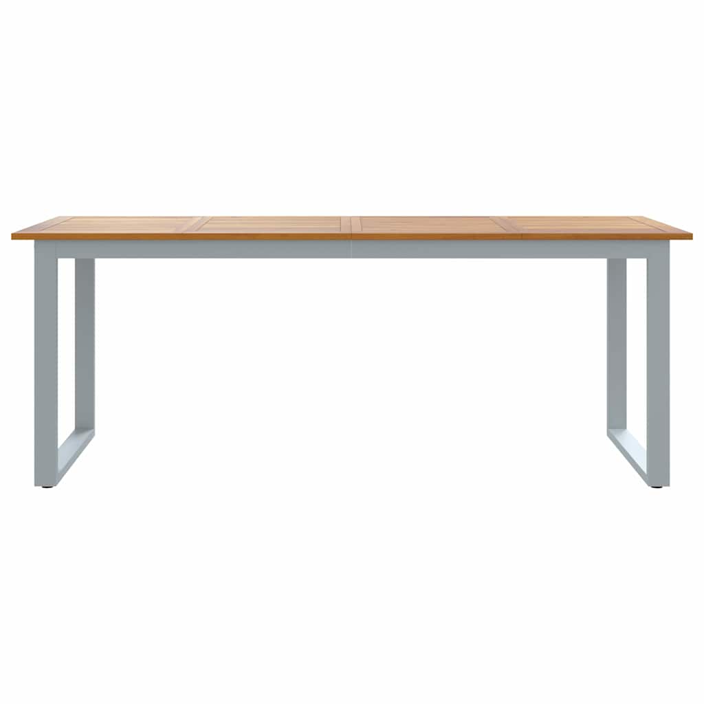 Τραπέζι Κήπου Γκρι 200 x 90 x 75 cm Στερεό Ξύλο Ακακίας