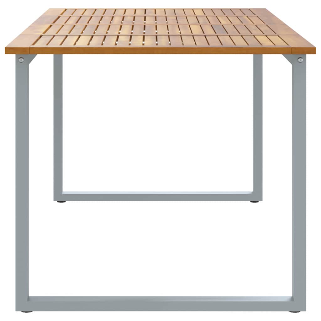 Τραπέζι Κήπου Γκρι 200 x 90 x 75 cm Στερεό Ξύλο Ακακίας