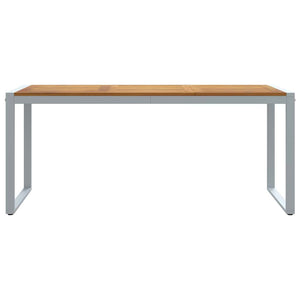 Τραπέζι Κήπου Γκρι 180 x 90 x 75 cm Στερεό Ξύλο Ακακίας