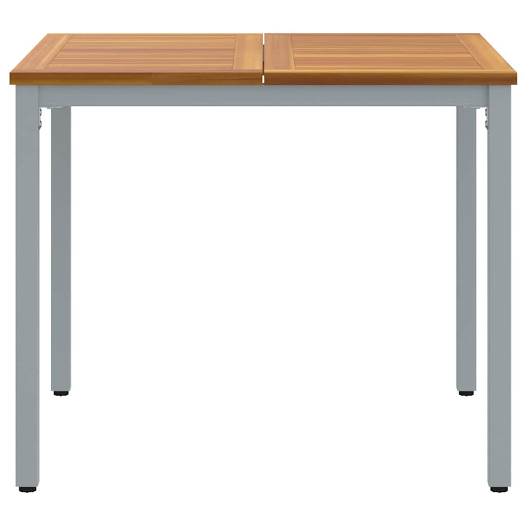 Εξωτερικό Τραπέζι Φυσικό και Γκρι 90 x 90 x 75 cm