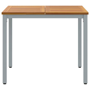 Εξωτερικό Τραπέζι Φυσικό και Γκρι 90 x 90 x 75 cm