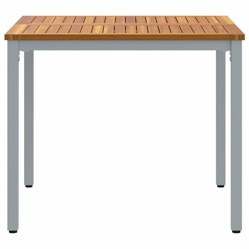 Εξωτερικό Τραπέζι Φυσικό και Γκρι 90 x 90 x 75 cm