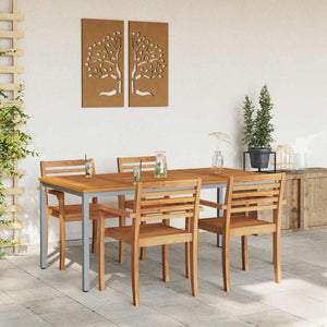 Εξωτερικό Τραπέζι Φυσικό και Γκρι 180 x 90 x 75 cm
