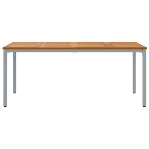 Εξωτερικό Τραπέζι Φυσικό και Γκρι 180 x 90 x 75 cm
