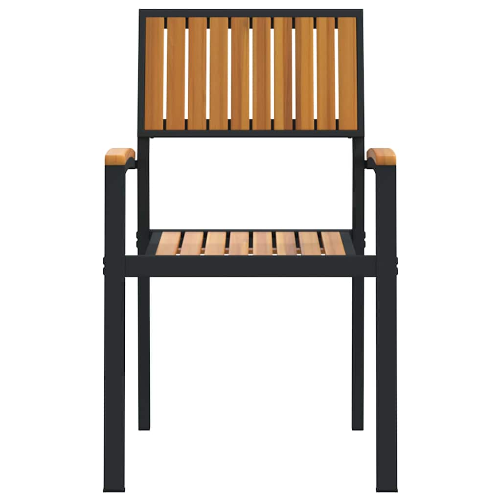 Στοιβαζόμενη Καρέκλα 4 pcs Καφέ 56 x 57 x 87 εκ - Pakobazaar