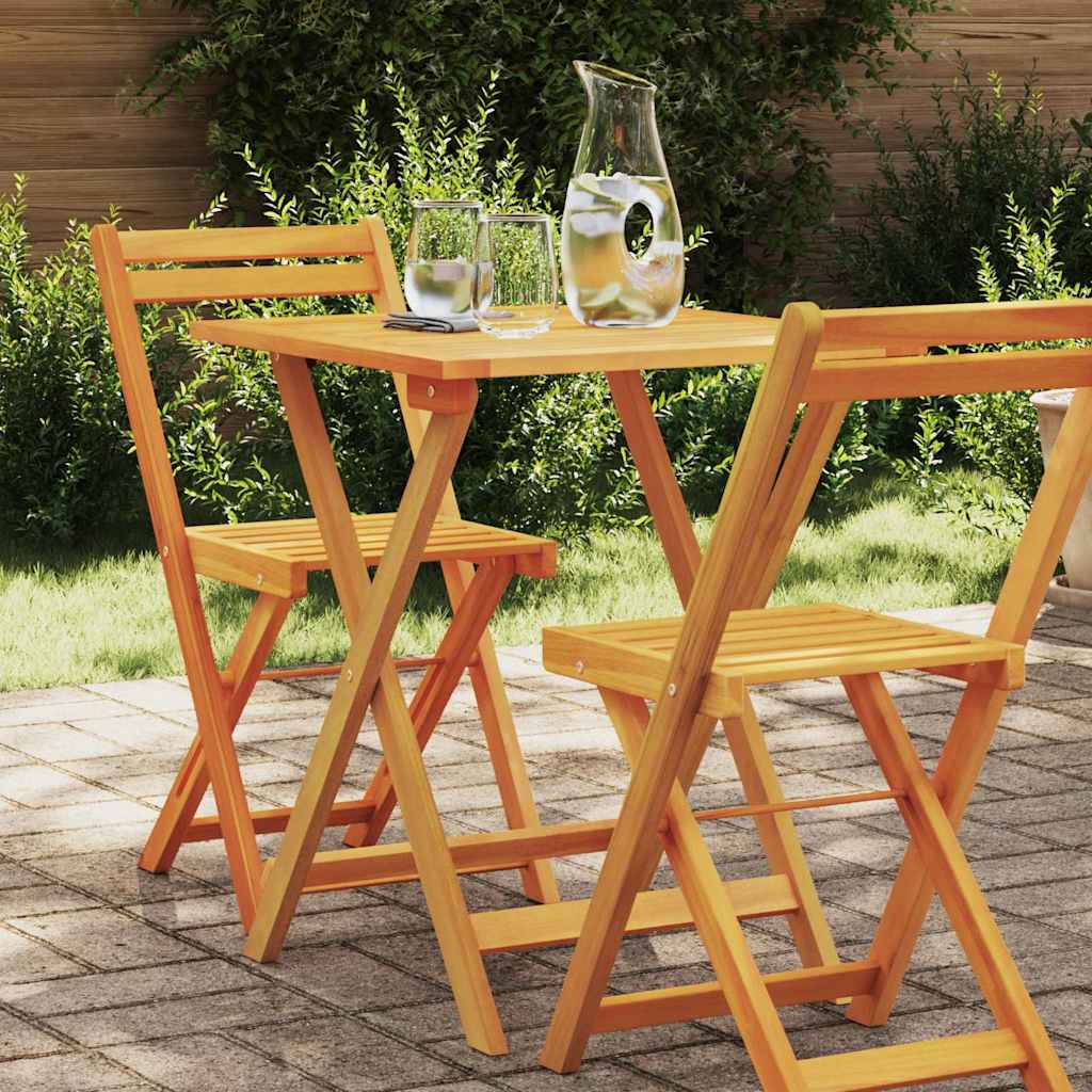 Τραπέζι Κήπου Φυσικό 60 x 60 x 72 cm Στερεό Ξύλο Ακακίας - Pakobazaar