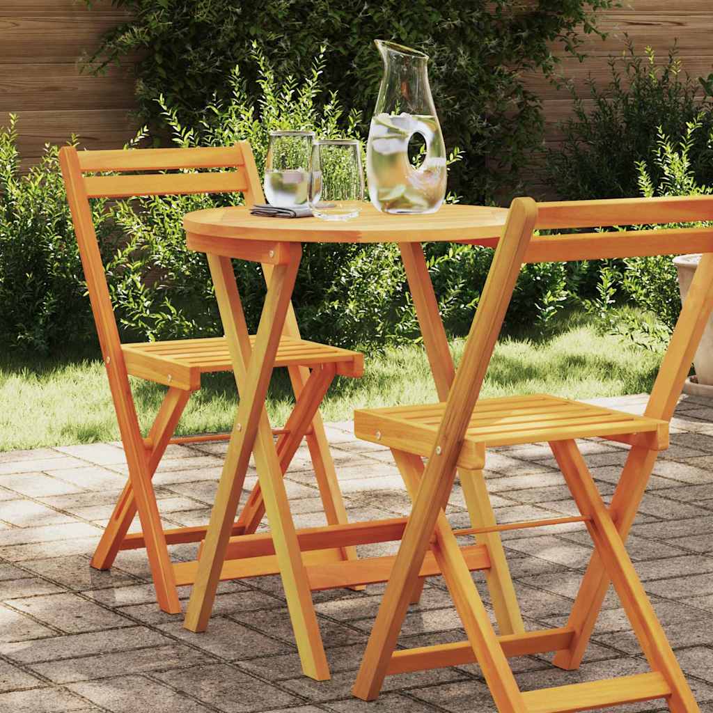 Τραπέζι Κήπου Φυσικό 60 x 60 x 72 cm Στερεό Ξύλο Ακακίας - Pakobazaar