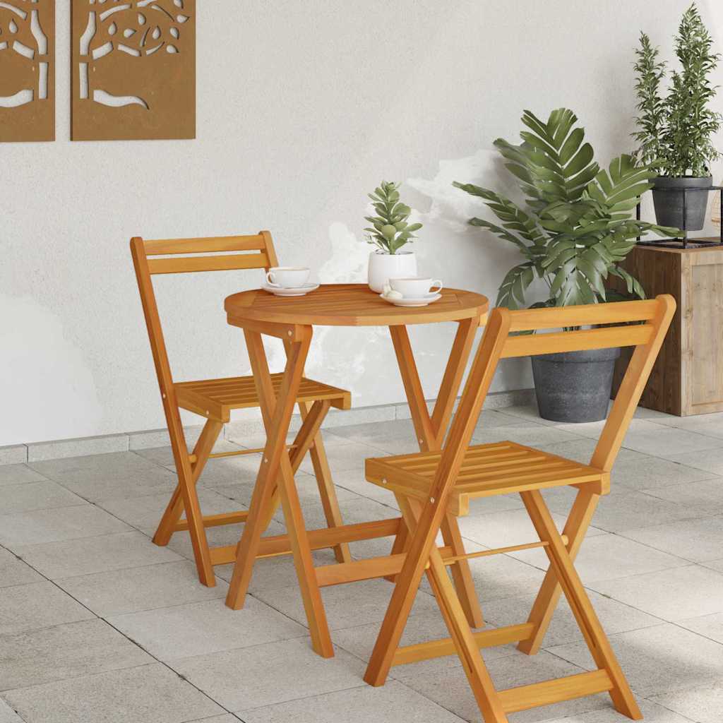 Τραπέζι Κήπου Φυσικό 60 x 60 x 72 cm Στερεό Ξύλο Ακακίας - Pakobazaar