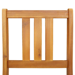 Καρέκλα Κήπου 2 pcs Φυσικό Λάδι 40 x 42 x 85 εκ - Pakobazaar
