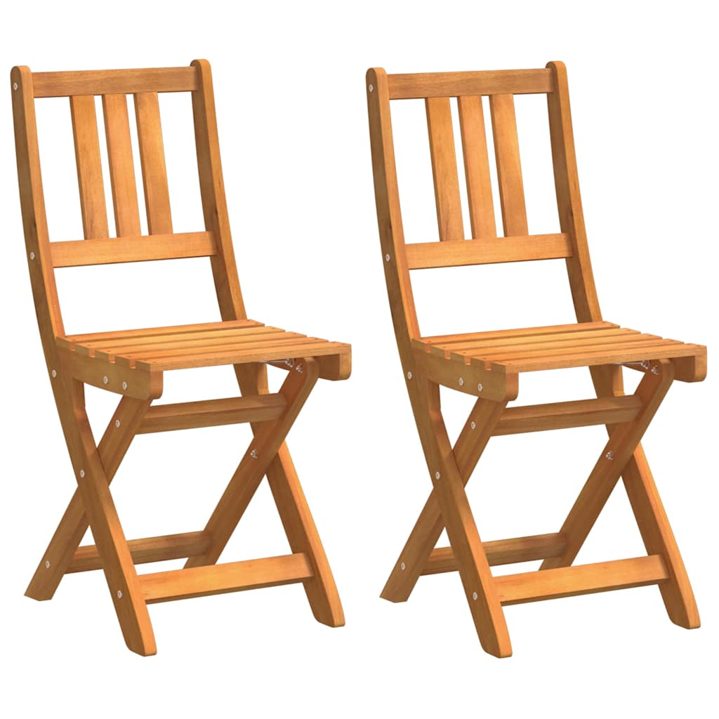Καρέκλα Κήπου 2 pcs Φυσικό Λάδι 40 x 42 x 85 εκ - Pakobazaar